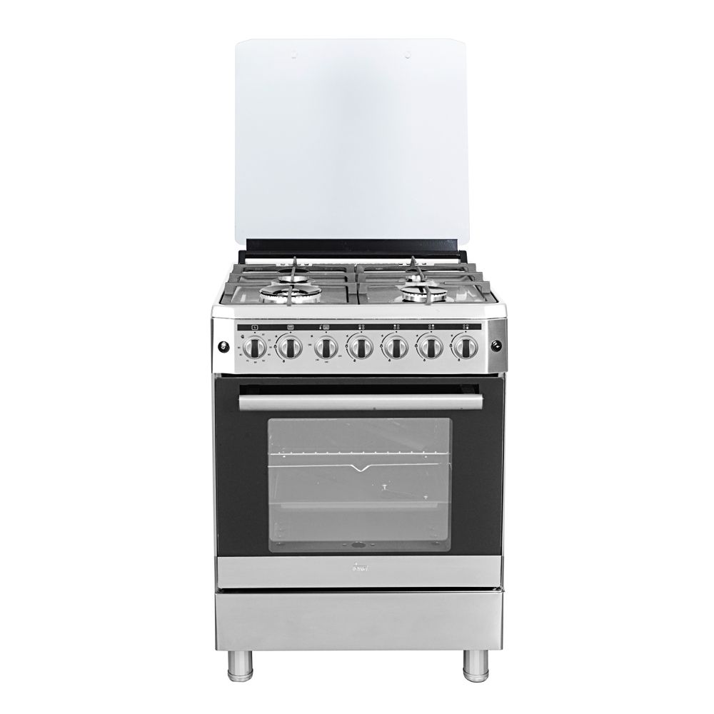 เตาแก๊สและเตาอบแก๊สตั้งพื้นอิสระ เทคา รุ่น FS 66F 4G ขนาด 60 ซม.