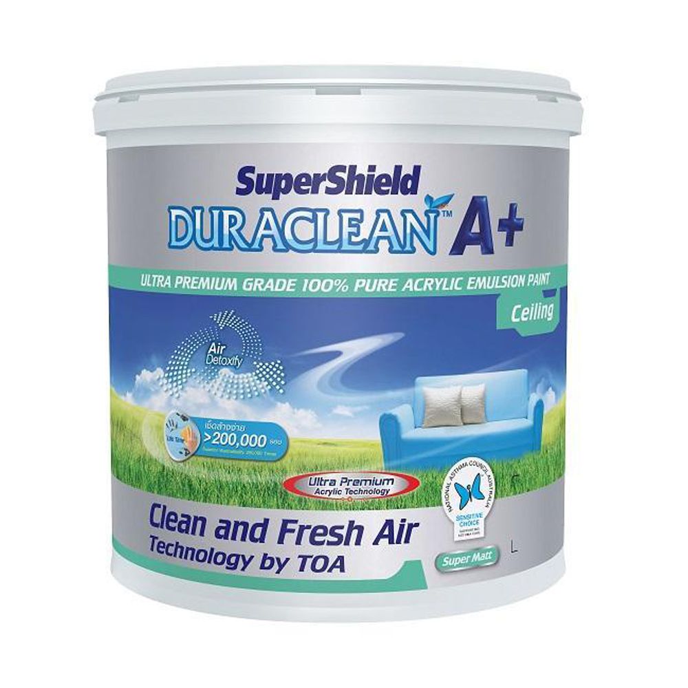 สีทาฝ้าเพดาน DURACLEAN A PLUS#D888 2.5GL