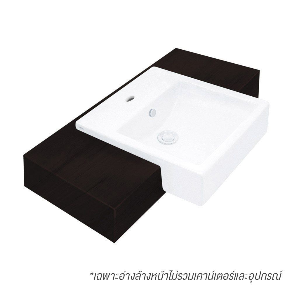 C02717อ่างล้างหน้า พาร์วิส ขาว