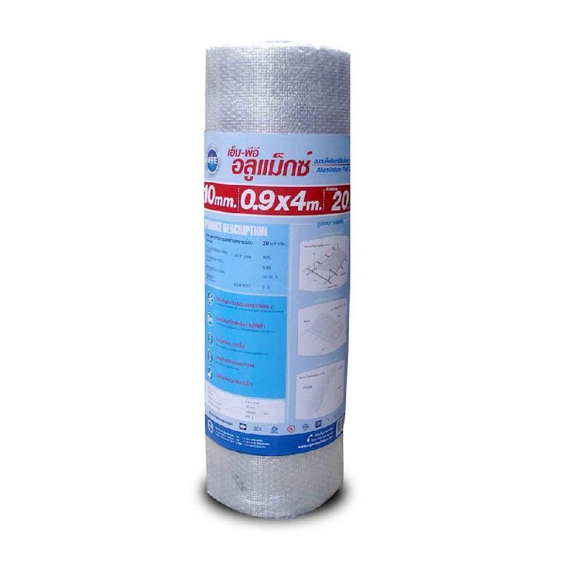 ฉนวนMPE  รุ่นฝ้าฉาบเรียบ  Alumax  10 mm.