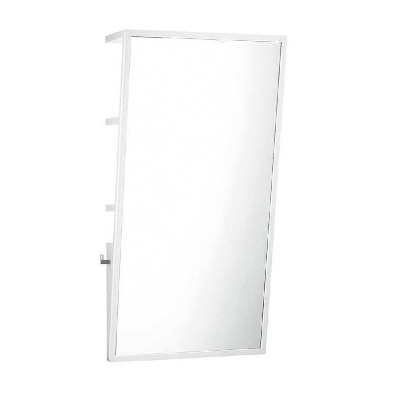 MZ901#WHกระจกเงามุม10องศา ขาว