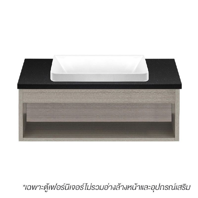 V00101ตู้เก็บของใต้อ่างล้างหน้าแกรนิตดำ