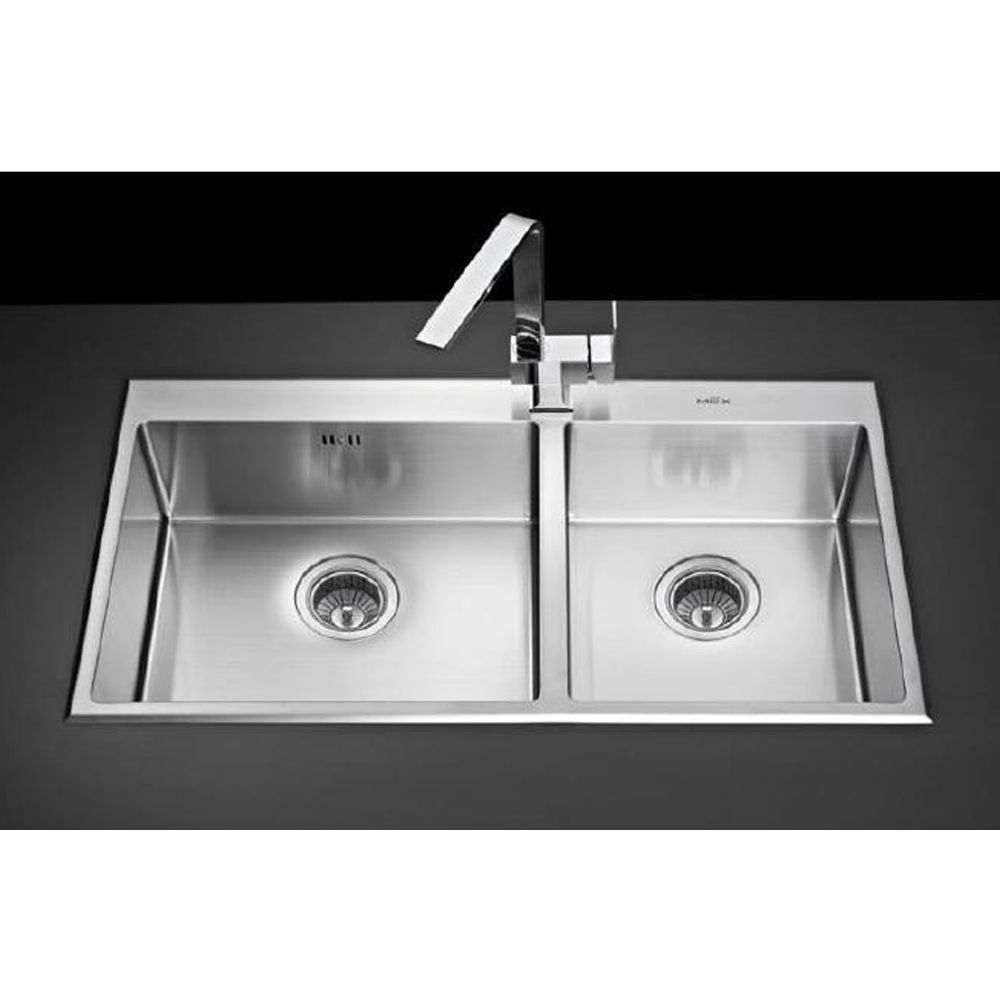 ซิงค์ฝัง 2 หลุม MEX รุ่น SC872 + ก๊อก