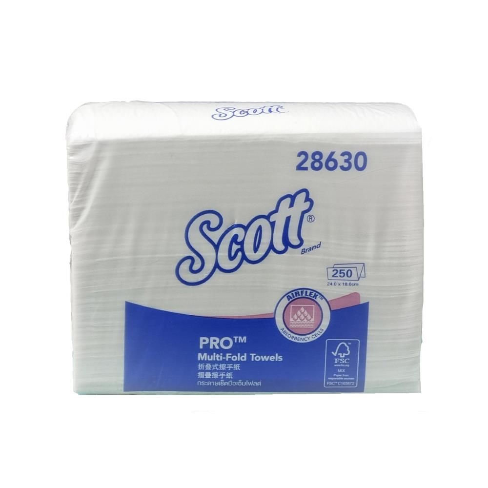 กระดาษเช็ดมือSCOTT M-FOLD 28630 250 แผ่น