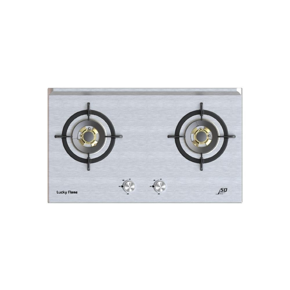 เตาแก๊สฝัง สแตนเลส 2 หัว LBS-972