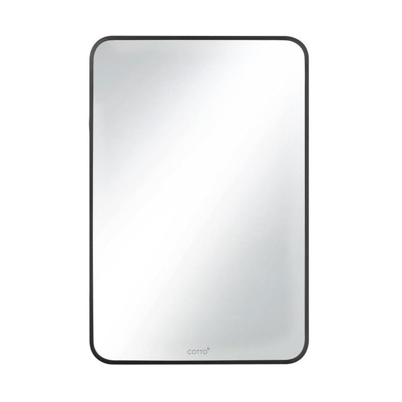 MF3612BK กระจกทรงแคปซูลกรอบดำ500x750 mm.