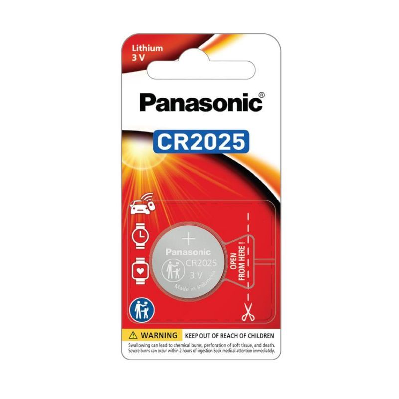 ถ่านกระดุมลิเธี่ยมพานาโซนิค CR-2025PT/1B