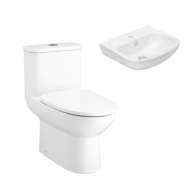 SETสุขภัณฑ์ชิ้นเดียวC105507+อ่างC0141