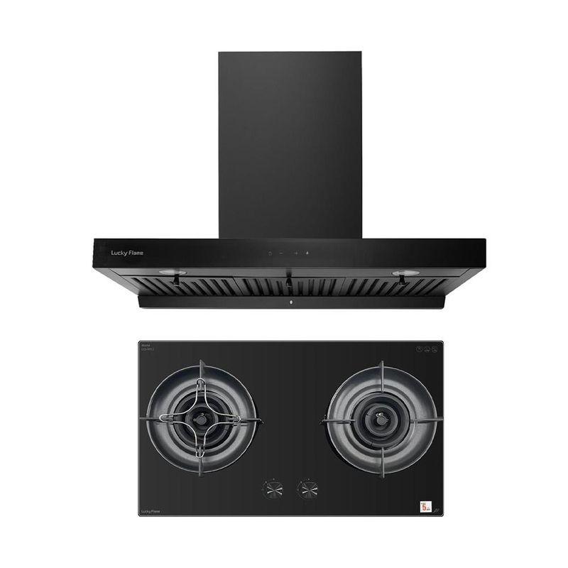 SET เครื่องดูดควัน RG-971T(B) + LGS-9112