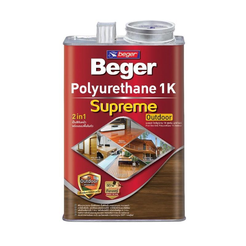 โพลียูรีเทน 1K SUPREME เงาใส#PG9900 3L