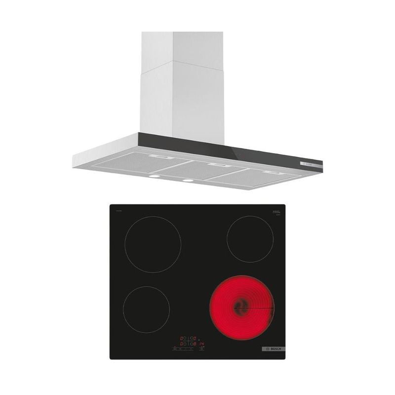 SET เครื่องดูดควัน DWB97BK61T + เตาเซรามิกไฟฟ้า PKE611BB8E