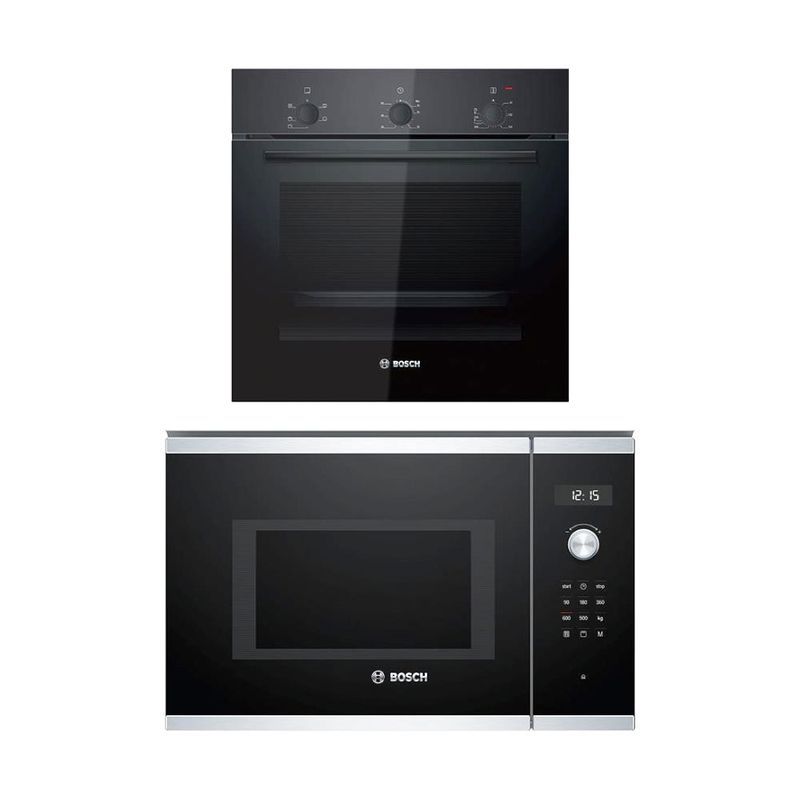 SET เตาอบฝัง HBF011BA1T + ไมโครเวฟฝัง BEL554MS0T