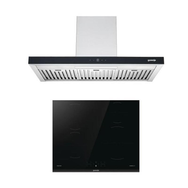 SET เครื่องดูดควัน WHT94AXGB + เตาอินดักชั่น GI6401BC