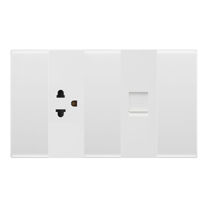 ชุดเต้ารับ+LAN C6 TNEWH21RJ45C6 *ขาว