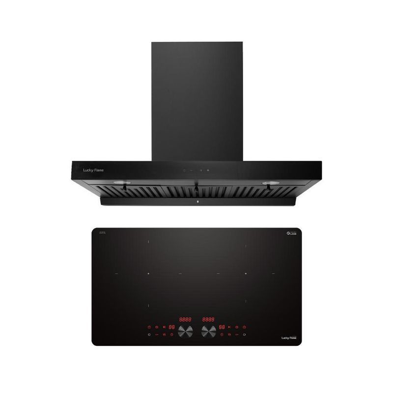 SET เครื่องดูดควัน RG-971T(B) + เตา BH-70ID35X2