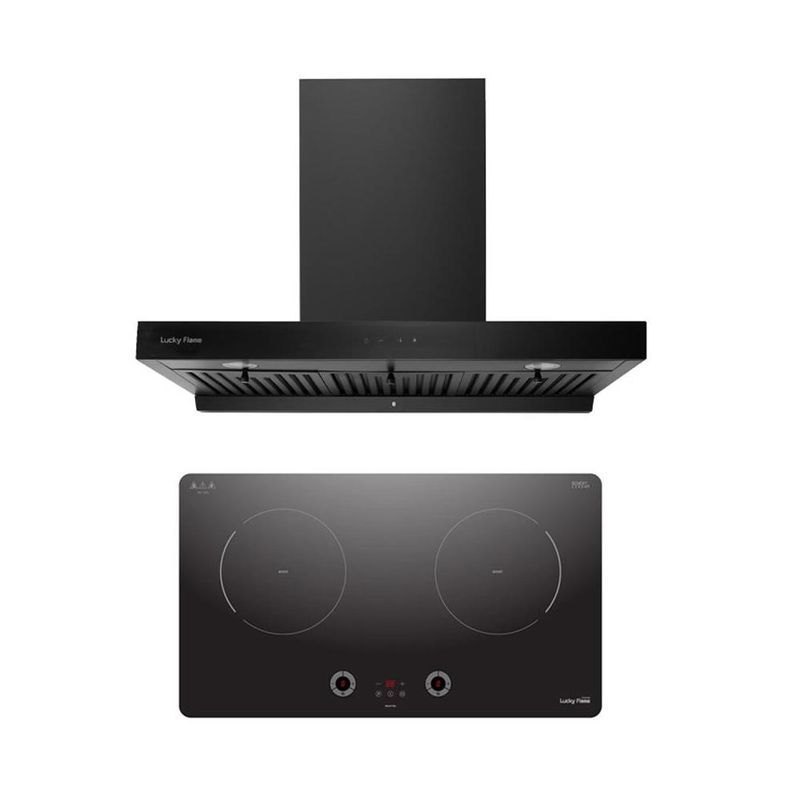 SET เครื่องดูดควัน RG-971T(B) + เตา BH-70ID(N)