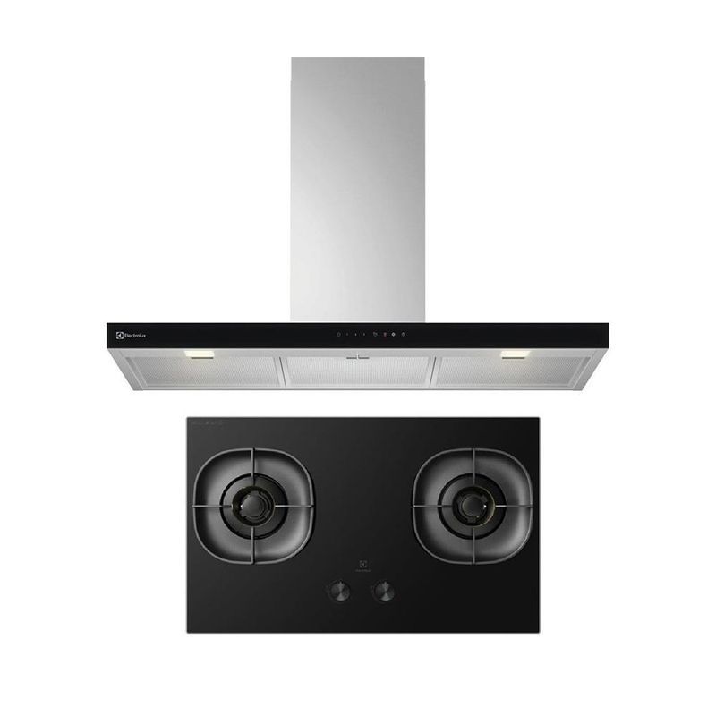 SET เครื่องดูดควัน ECT9632XB + เตาแก๊ส EHG8260GE
