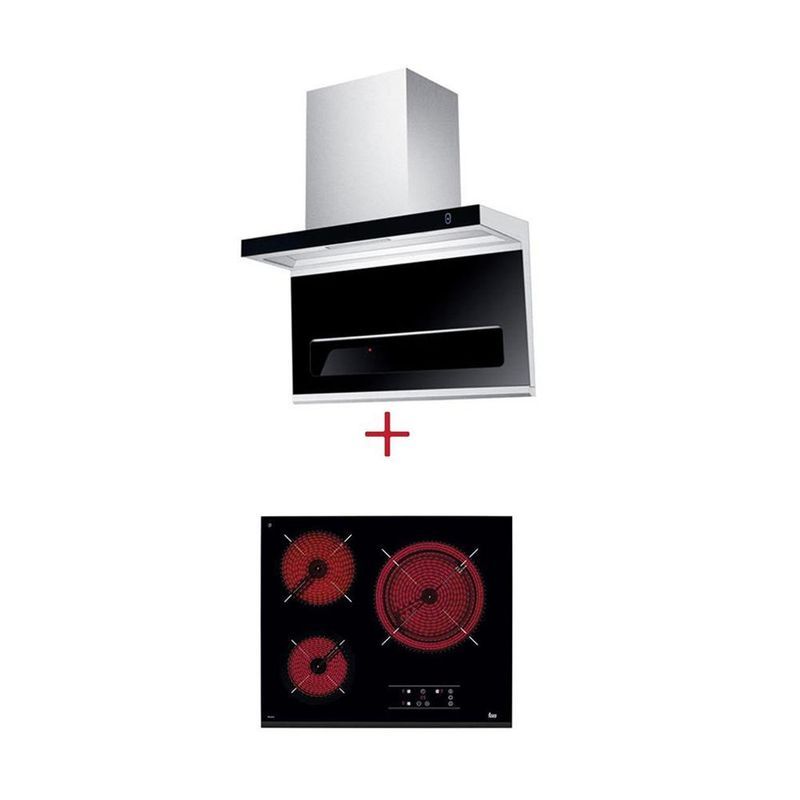 SET เครื่องดูดควันติดผนัง TEKA DSW 995G + เตาเซรามิก TZ6315