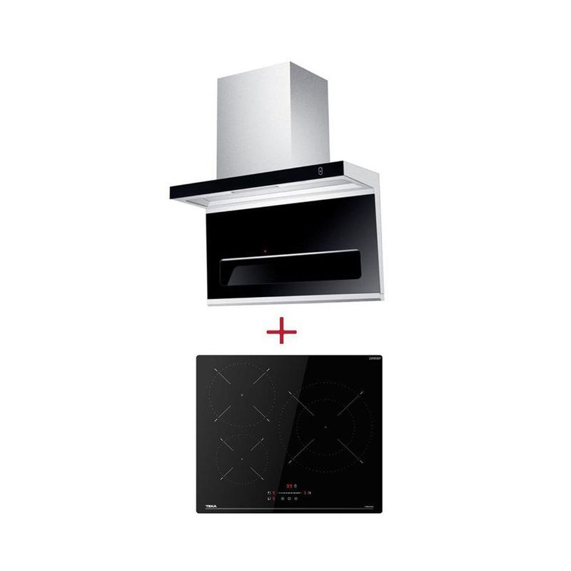 SET เครื่องดูดควันติดผนัง TEKA DSW 995 G + เตาอินดักชั่น IBC 63110 SSM BK