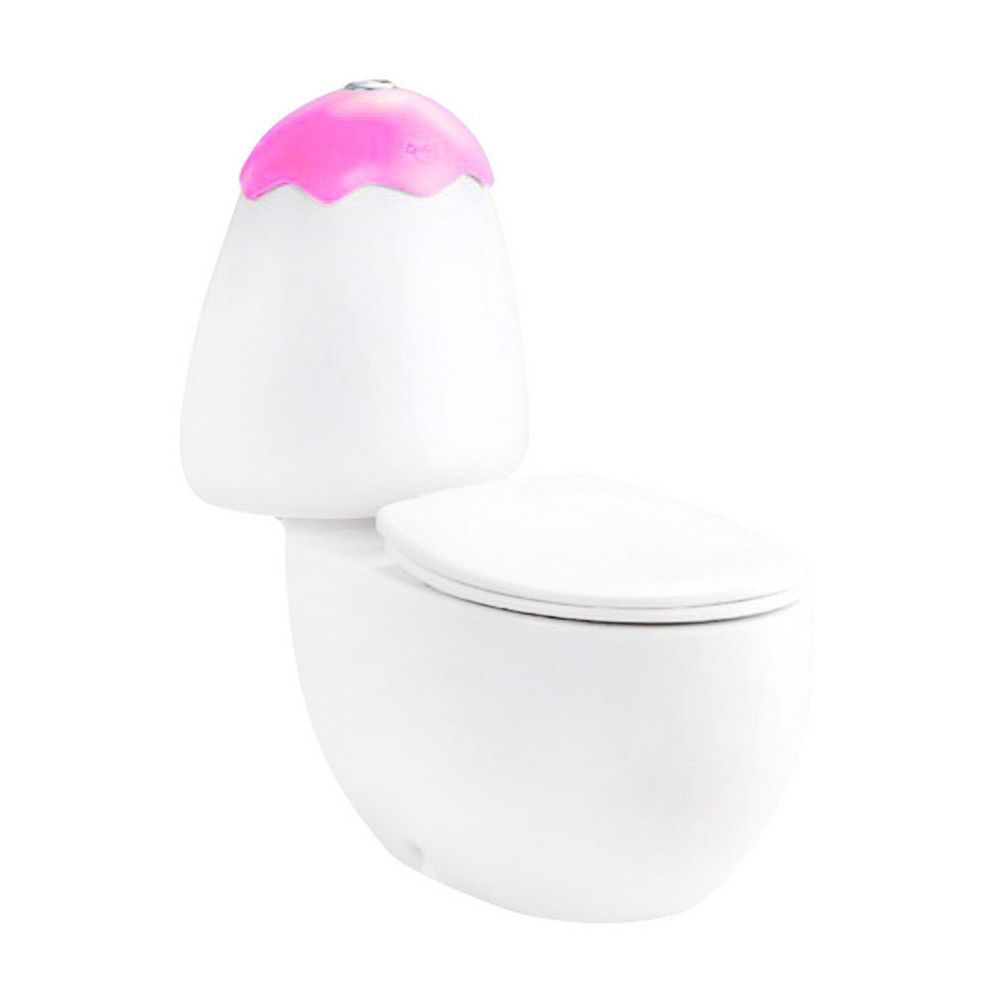 C15007-RAสุขภัณฑ์สองชิ้น6ล.กุ๊กไก่ชมพู